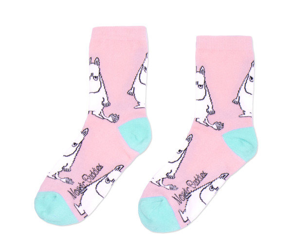 Nordic Buddies Socken Angry Mumin rosa Gr. 36-40