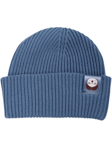 DYR Beanie Baumwoll-Mütze blau Otter