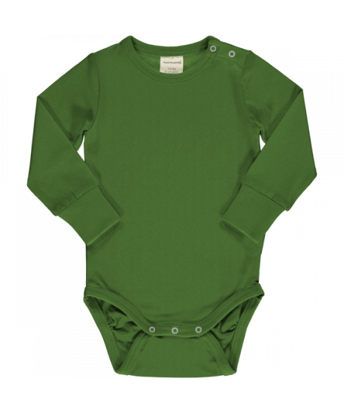 Maxomorra Body Langarm Solid green