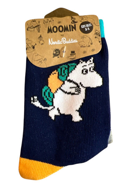 Nordic Buddies Kindersocken Mumin blau und Stinky Doppelpack