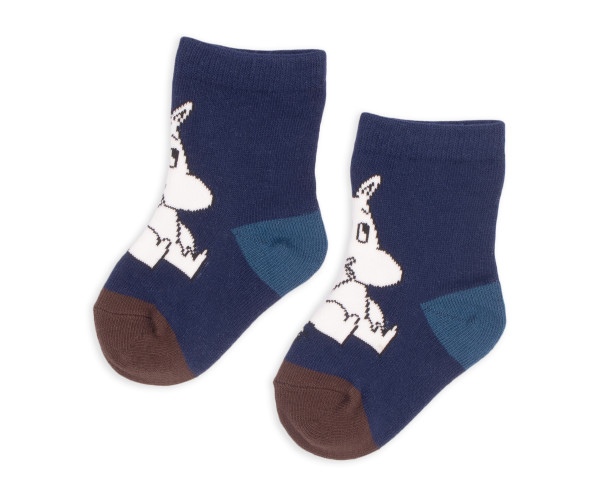 Nordic Buddies Babysocken Mumin dunkelblau