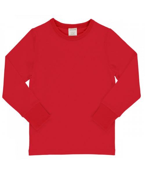 Maxomorra Langarmshirt Basic Rot