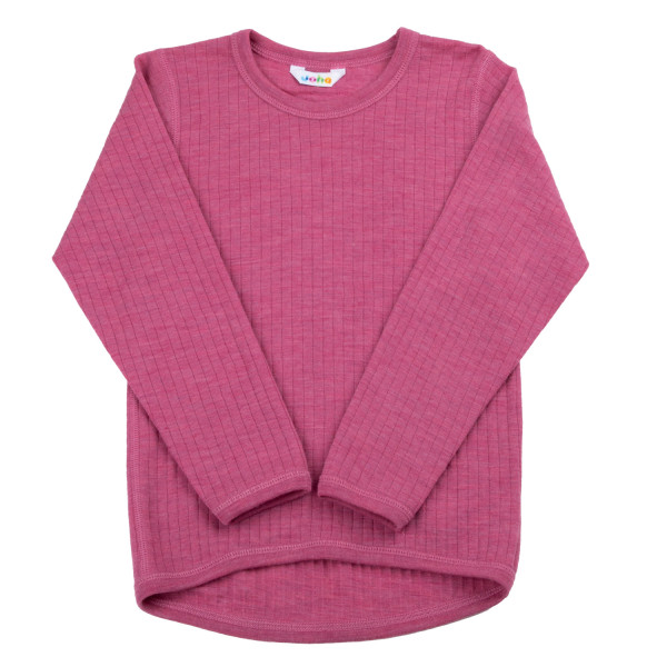 Joha Langarmshirt Merinowolle Rosa