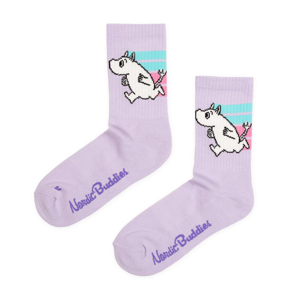 Nordic Buddies Socken Active Crew lila Gr 36-42 Mumin