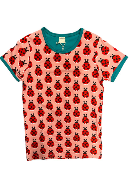 Maxomorra Kurzarmshirt Damen Ladybug