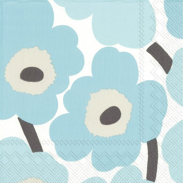 Marimekko Servietten Unikko turquoise