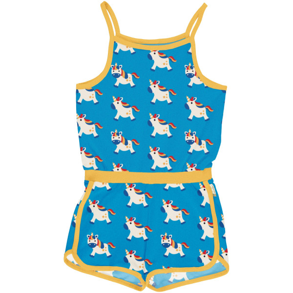 Maxomorra Jumpsuit kurz Unicorn Einhorn