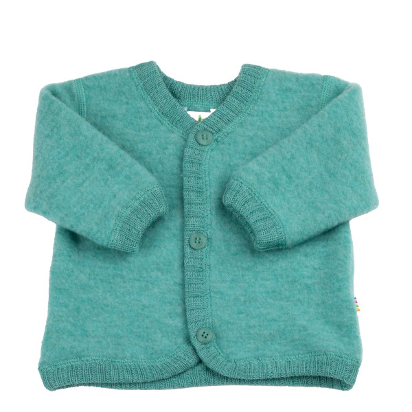 Joha Wollfleece Cardigan türkis