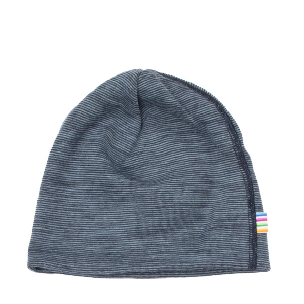 Joha Beanie Mütze Merinowolle Blau