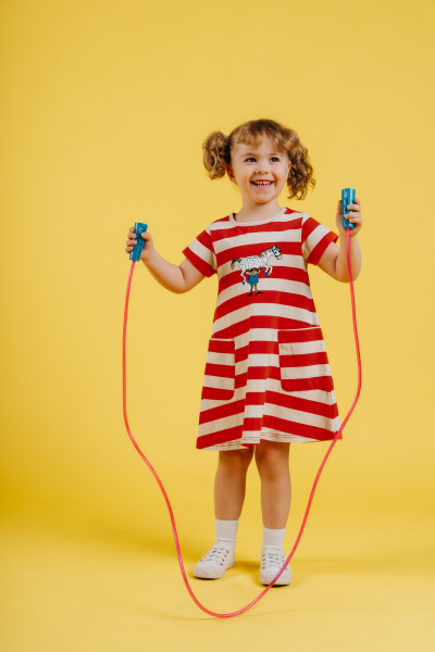 Martinex Pippi Langstrumpf Kleid Red Stripes