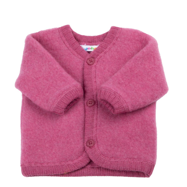 Joha Wollfleece Jacke rosa