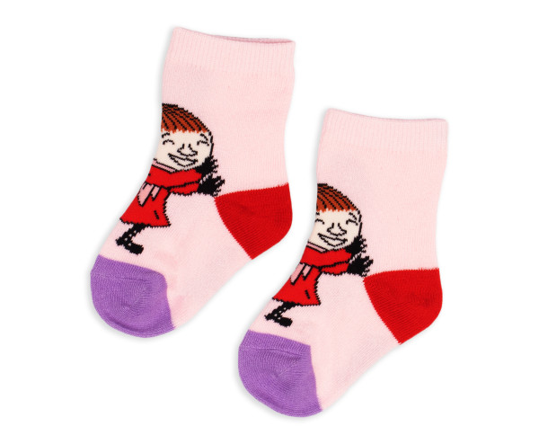 Nordic Buddies Kindersocken kleine My rosa mit lila Ferse