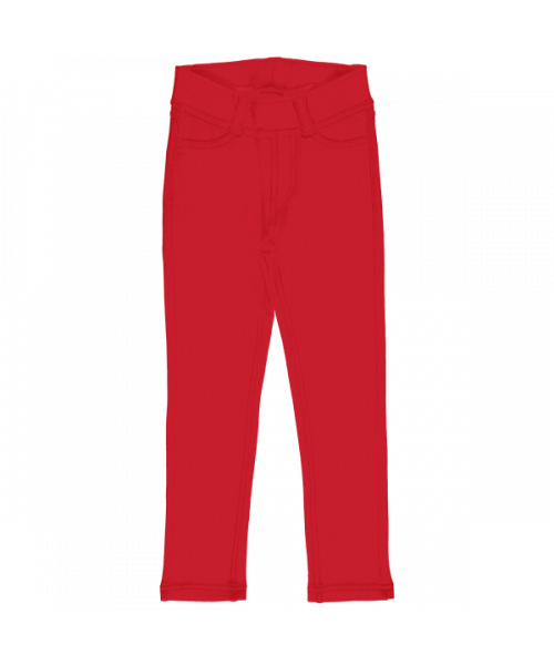 Maxomorra Treggings Sweat Basic Red Ruby