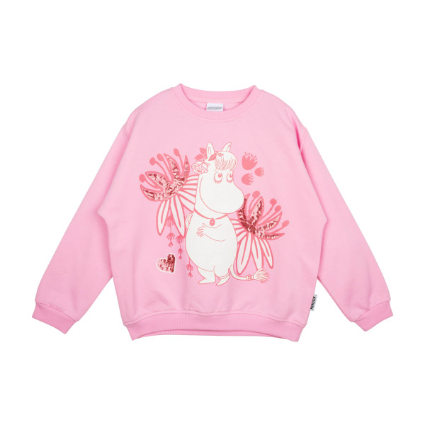 Martinex Snorkfräulein Sweatshirt rosa mit Pailletten