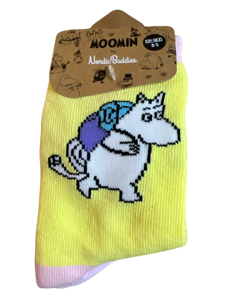 Nordic Buddies Kindersocken Mumin gelb und Kleine My Doppelpack