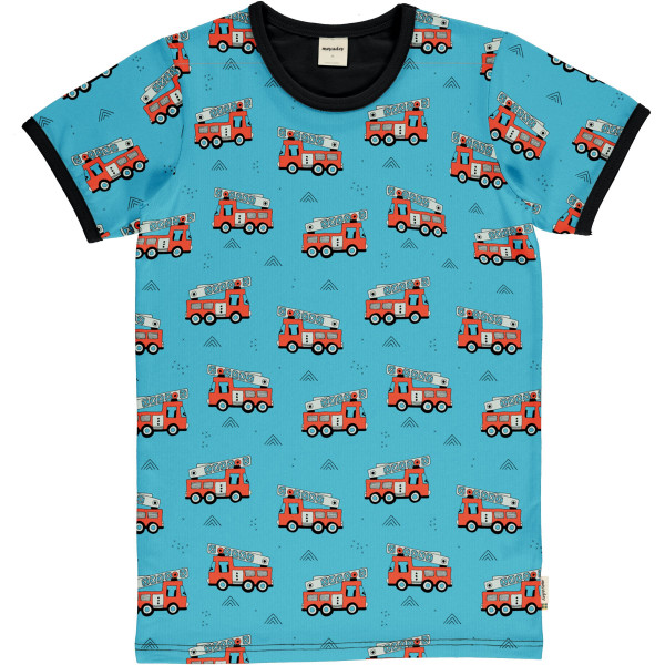 Meyadey T-Shirt Adult Fire Truck