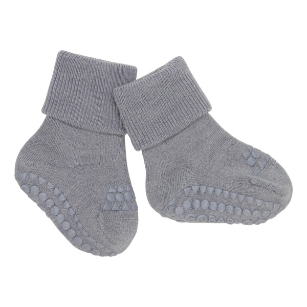 GoBabyGo dünne Wollsocken (Merino) Antirutsch