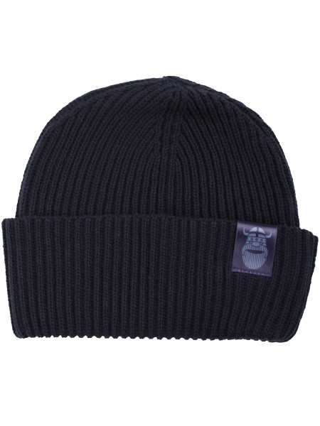 Danefae Daneby Beanie Baumwoll-Mütze Dark Navy