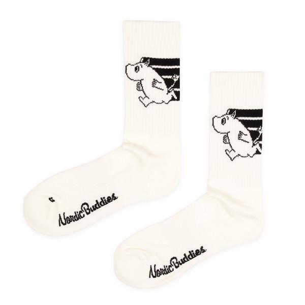 Nordic Buddies Socken Active Crew schwarze Ränder Gr 40-45 Mumin