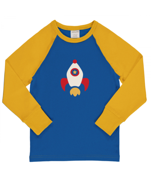 Maxomorra Langarmshirt Raglan Rocket Rakete