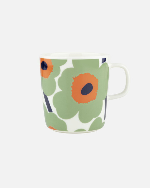 Marimekko Tasse Unikko gross grün orange