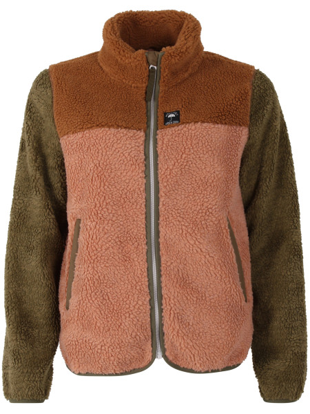 Danefae Fleecejacke Danebirk Khaki Antique Rose Braun