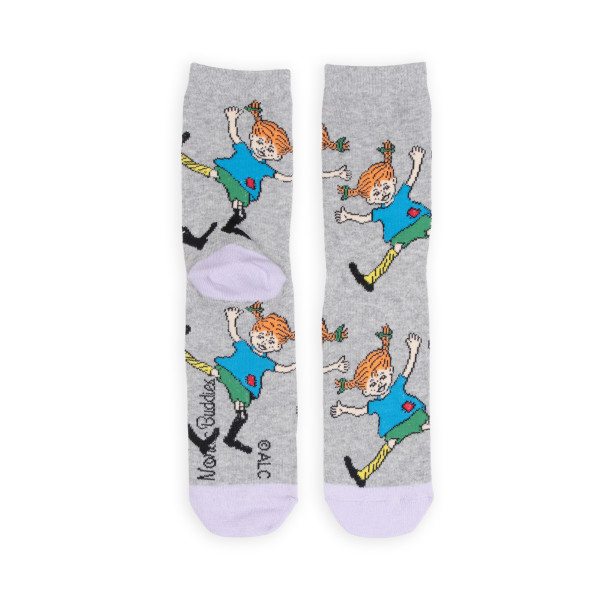 Nordic Buddies Pippi Langstrumpf macht einen Radschlag Erwachsene Retro Socken Gr. 36-42