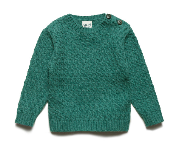 Puri Organic Pullover Waldgrün